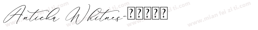 Anticka Whitnes字体转换